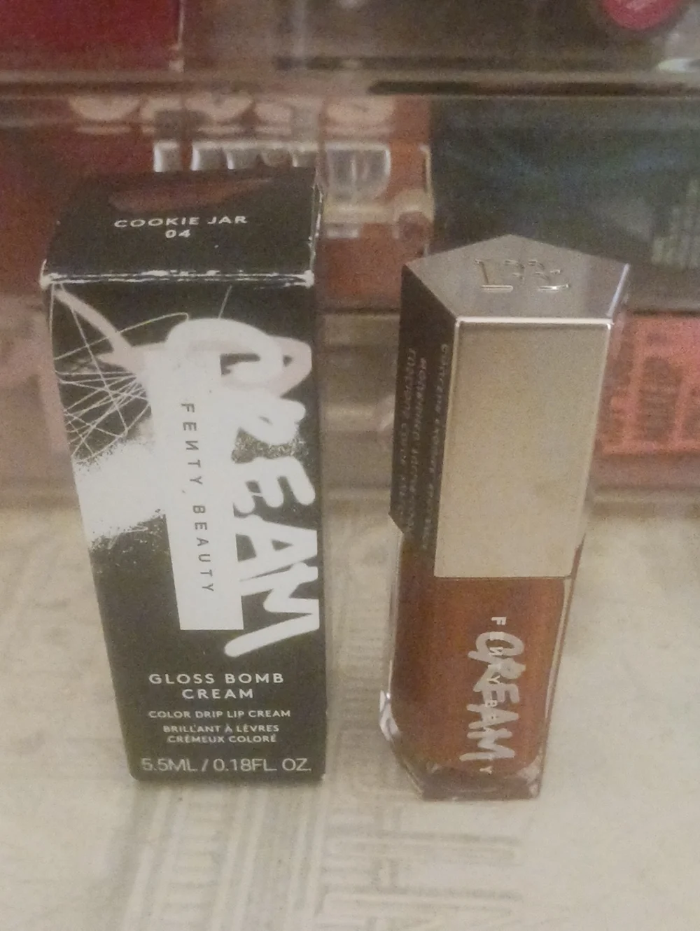 Fenty Beauty Gloss Bomb Cream Lip Color — Cookie Jar (Brown)